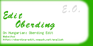 edit oberding business card
